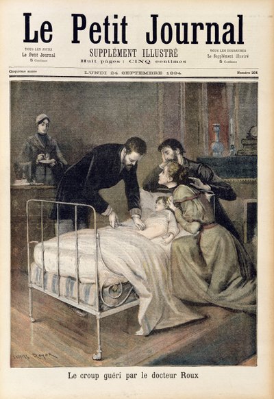 La Croup guérie par le Docteur Roux, illustration de 